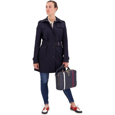 Tommy Hilfiger Trench-coat Heritage Single Breasted Midnight XL Femme - Publicité Tommy Hilfiger Trench-coat Heritage Single Breasted Midnight XL Femme - Publicité