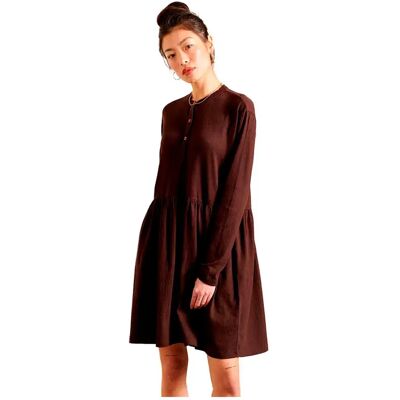 Superdry Robe Courte à Manches Longues Jersey Mini Blackbean L Femme - Publicité Superdry Robe Courte à Manches Longues Jersey Mini Blackbean L Femme - Publicité
