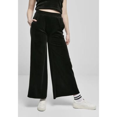 Urban Classics Pantalon High Waist Straight Velvet Black S Femme - Publicité Urban Classics Pantalon High Waist Straight Velvet Black S Femme - Publicité