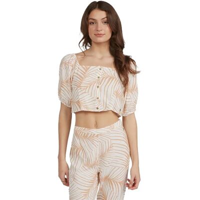 Roxy Chemise à Manches Courtes Pure Sugar Toast Palm Tree Dreams XS Femme - Publicité Roxy Chemise à Manches Courtes Pure Sugar Toast Palm Tree Dreams XS Femme - Publicité