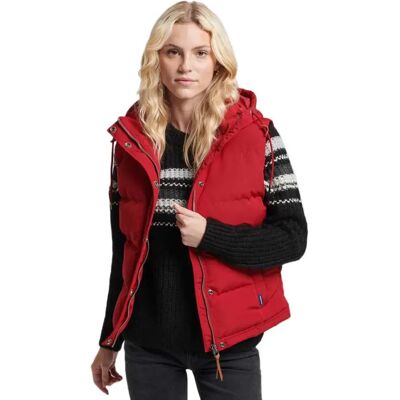 Superdry Gilet Everest Red S Femme - Publicité Superdry Gilet Everest Red S Femme - Publicité
