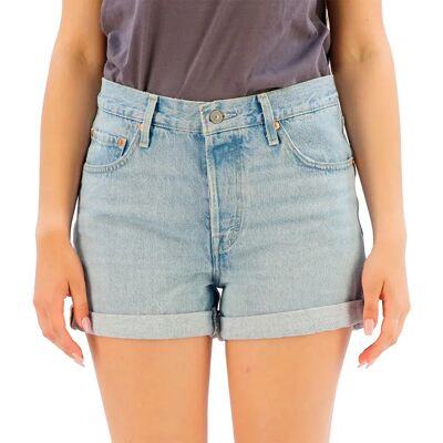 Levi´s ® Short En Jean 501™ Z7288 Light Indigo Worn In 24 Femme - Publicité Levi´s ® Short En Jean 501™ Z7288 Light Indigo Worn In 24 Femme - Publicité