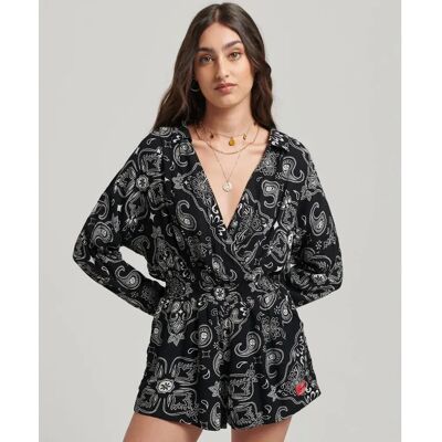 Superdry Combinaison à Manches Longues Vintage Beach Black Bandana AOP XS Femme - Publicité Superdry Combinaison à Manches Longues Vintage Beach Black Bandana AOP XS Femme - Publicité