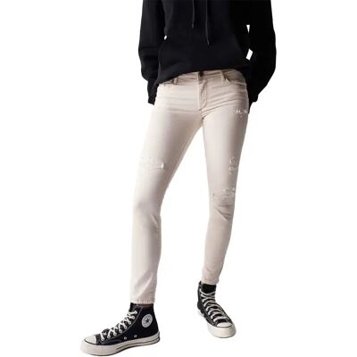 Salsa Jeans Jean Wonder Crop Ecru Wi Light Pearl 31 Femme - Publicité Salsa Jeans Jean Wonder Crop Ecru Wi Light Pearl 31 Femme - Publicité