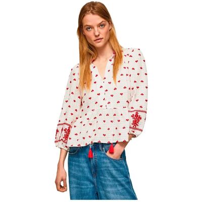 Pepe Jeans Chemise à Manches Longues Bianca White L Femme - Publicité Pepe Jeans Chemise à Manches Longues Bianca White L Femme - Publicité