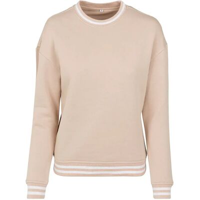 Build Your Brand Sweat-shirt College Sweat Crew Light Rose / White 5XL Femme - Publicité Build Your Brand Sweat-shirt College Sweat Crew Light Rose / White 5XL Femme - Publicité