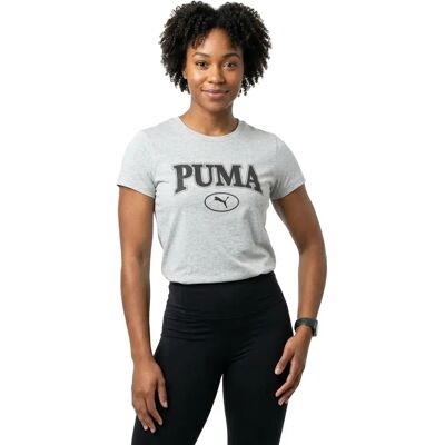Puma T-shirt à Manches Courtes Squad Graphic T Light Gray Heather M Femme - Publicité Puma T-shirt à Manches Courtes Squad Graphic T Light Gray Heather M Femme - Publicité