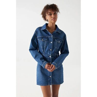 Salsa Jeans Robe Courte à Manches Longues 21007206 Medium Light S Femme - Publicité Salsa Jeans Robe Courte à Manches Longues 21007206 Medium Light S Femme - Publicité
