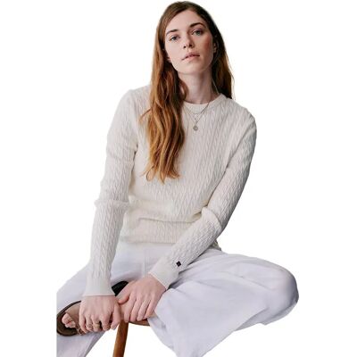 Redgreen Pull Simone Cable Off White XS Femme - Publicité Redgreen Pull Simone Cable Off White XS Femme - Publicité