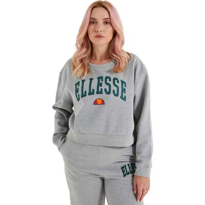 Sweatshirt Nester Cropped Ellesse - Coton gris - Taille 6 UK - Publicité Sweatshirt Nester Cropped Ellesse - Coton gris - Taille 6 UK - Publicité
