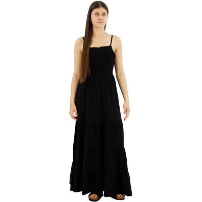 Superdry Robe Longue Sans Manches Smocked Cami Black L - Publicité Superdry Robe Longue Sans Manches Smocked Cami Black L - Publicité