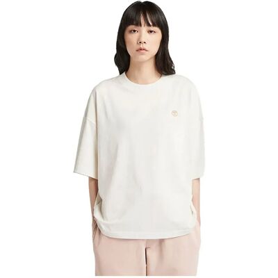 Timberland TB0A5P8XCM91 T-shirt Surdimensionné Blanc - Casual - Publicité Timberland TB0A5P8XCM91 T-shirt Surdimensionné Blanc - Casual - Publicité