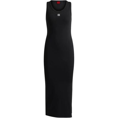 Hugo Boss Robe longue en jersey stretch avec logo empilé (50514521) noir - Publicité Hugo Boss Robe longue en jersey stretch avec logo empilé (50514521) noir - Publicité