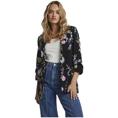 Pieces Blazer Boss 3/4 Printed Black / Aop Flower S Femme - Publicité Pieces Blazer Boss 3/4 Printed Black / Aop Flower S Femme - Publicité