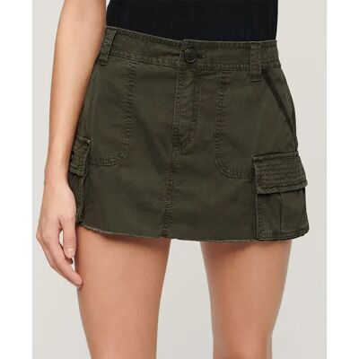 Superdry Jupe Courte Vintage Utility Olive Night Green XL Femme - Publicité Superdry Jupe Courte Vintage Utility Olive Night Green XL Femme - Publicité