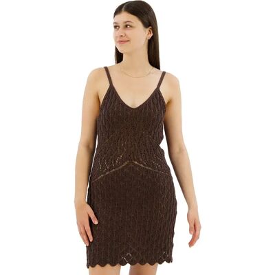 Superdry Robe Courte Sans Manches Crochet Cami Dark Oak Brown XS - Publicité Superdry Robe Courte Sans Manches Crochet Cami Dark Oak Brown XS - Publicité