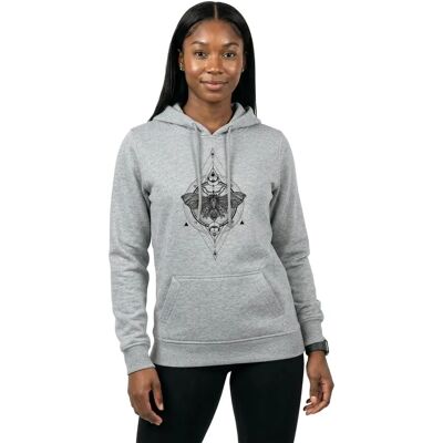 Miss Tee Sweat à Capuche Moth Heather Grey S Femme - Publicité Miss Tee Sweat à Capuche Moth Heather Grey S Femme - Publicité