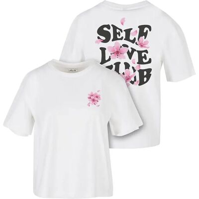 Miss Tee T-shirt à Manches Courtes Self Love Club White 5XL Femme - Publicité Miss Tee T-shirt à Manches Courtes Self Love Club White 5XL Femme - Publicité