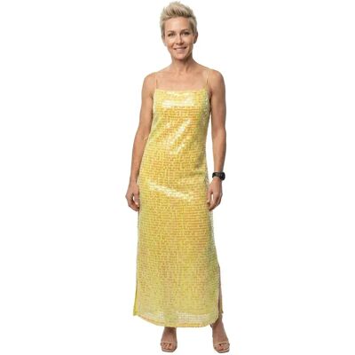 Hugo Robe Sans Manches Koniya 1 Open Yellow 38 Femme - Publicité Hugo Robe Sans Manches Koniya 1 Open Yellow 38 Femme - Publicité