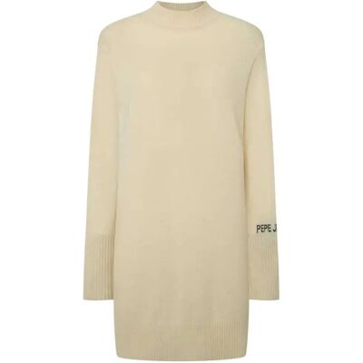 Pepe Jeans Robe Courte à Manches Longues Hazel Ecru White M Femme - Publicité Pepe Jeans Robe Courte à Manches Longues Hazel Ecru White M Femme - Publicité