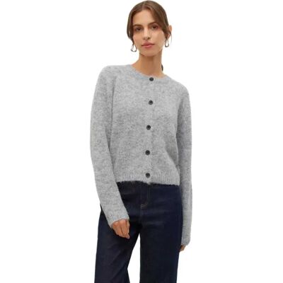 Vero Moda Cardigan Novah Medium Grey Melange 2XL Femme - Publicité Vero Moda Cardigan Novah Medium Grey Melange 2XL Femme - Publicité