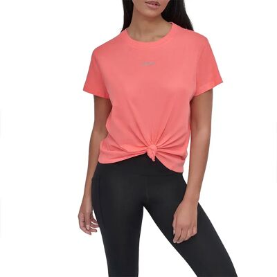 Dkny T-shirt à Manches Courtes Mini Stud Logo Knot Front Tropical Peach XS Femme - Publicité Dkny T-shirt à Manches Courtes Mini Stud Logo Knot Front Tropical Peach XS Femme - Publicité