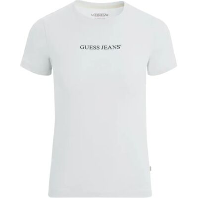 Guess Jeans T-shirt à Manches Courtes Gj Cn Slim Logo Print Pure White L Femme - Publicité Guess Jeans T-shirt à Manches Courtes Gj Cn Slim Logo Print Pure White L Femme - Publicité