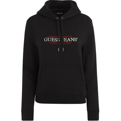Guess Jeans Sweat à Capuche Gj Os American Tr Jet Black A996 S Femme - Publicité Guess Jeans Sweat à Capuche Gj Os American Tr Jet Black A996 S Femme - Publicité