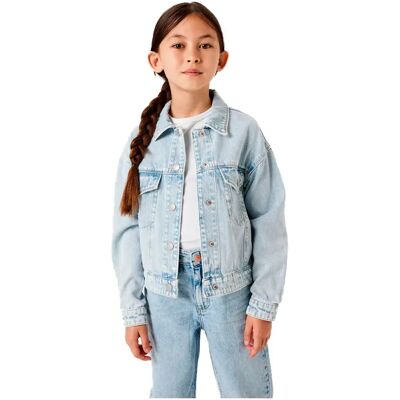 Name It Veste En Jean Mila 8510 Light Blue Bleached Denim 4 Années Fille - Publicité Name It Veste En Jean Mila 8510 Light Blue Bleached Denim 4 Années Fille - Publicité