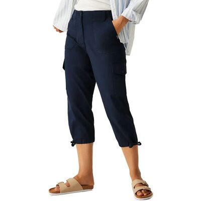 Regatta Pantalon 3/4 Shorebella Navy 34 Femme - Publicité Regatta Pantalon 3/4 Shorebella Navy 34 Femme - Publicité
