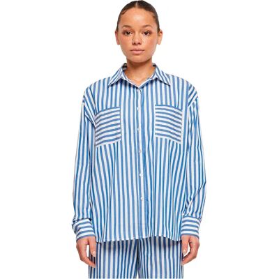 Urban Classics Chemise à Manches Longues Striped Relaxed White / Blue XS Femme - Publicité Urban Classics Chemise à Manches Longues Striped Relaxed White / Blue XS Femme - Publicité