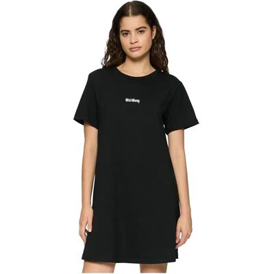 Miss Tee Robe Courte à Manches Courtes Girl Gang Black XS Femme - Publicité Miss Tee Robe Courte à Manches Courtes Girl Gang Black XS Femme - Publicité