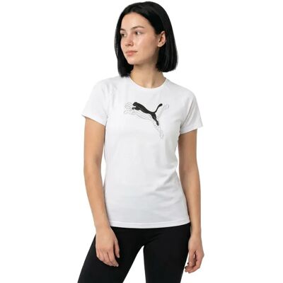 Puma T-shirt à Manches Courtes Evostripe Graphic Relaxed Fit PUMA White M Femme - Publicité Puma T-shirt à Manches Courtes Evostripe Graphic Relaxed Fit PUMA White M Femme - Publicité