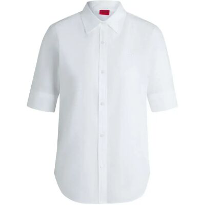 Hugo Chemise à Manches Courtes The Summer White 34 Femme - Publicité Hugo Chemise à Manches Courtes The Summer White 34 Femme - Publicité