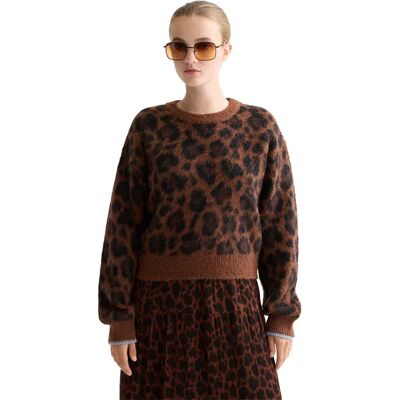 Scotch & Soda Pull Fuzzy Peace Leopard XS Femme - Publicité Scotch & Soda Pull Fuzzy Peace Leopard XS Femme - Publicité
