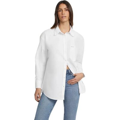 Guess Jeans Chemise à Manches Longues Oversize Pocket Pure White M Femme - Publicité Guess Jeans Chemise à Manches Longues Oversize Pocket Pure White M Femme - Publicité