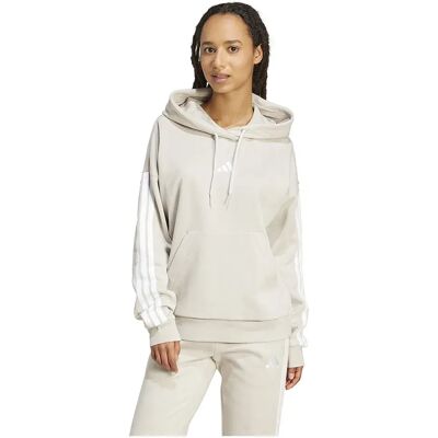 Adidas Sweat à Capuche Essentials 3 Stripes Fleece Wonder Alumina / White XS Femme - Publicité Adidas Sweat à Capuche Essentials 3 Stripes Fleece Wonder Alumina / White XS Femme - Publicité