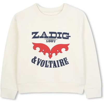 Zadig & Voltaire Sweat-shirt X60436 Off White 12 Années Fille - Publicité Zadig & Voltaire Sweat-shirt X60436 Off White 12 Années Fille - Publicité