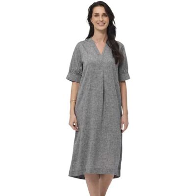 Redgreen Robe Midi à Manches 3/4 Divine Black Melange S Femme - Publicité Redgreen Robe Midi à Manches 3/4 Divine Black Melange S Femme - Publicité