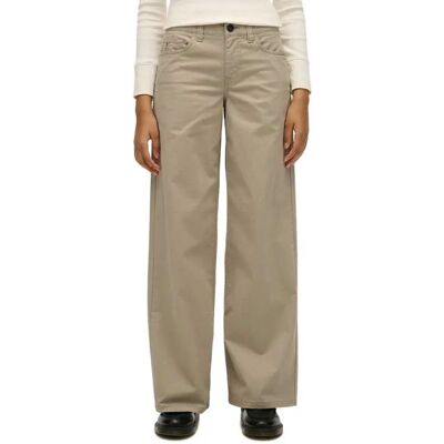 Superdry Pantalon Chino Mid Rise Baggy Cobblestone Grey 28 Femme - Publicité Superdry Pantalon Chino Mid Rise Baggy Cobblestone Grey 28 Femme - Publicité