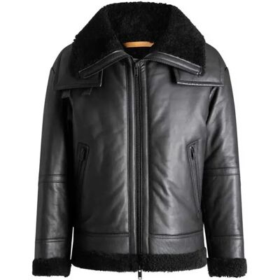 Boss Veste En Cuir Joglaci 10275292 01 Black 001 52 Homme - Publicité Boss Veste En Cuir Joglaci 10275292 01 Black 001 52 Homme - Publicité