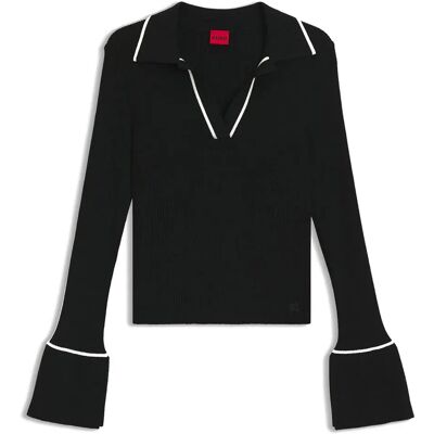 Hugo Pull Samur 10276318 Black M Femme - Publicité Hugo Pull Samur 10276318 Black M Femme - Publicité