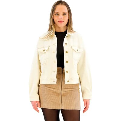 Pepe Jeans Veste En Jean Pl4024408 Denim Clean Ecru S Femme - Publicité Pepe Jeans Veste En Jean Pl4024408 Denim Clean Ecru S Femme - Publicité