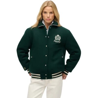 Superdry Veste Country Club Wool Enamel Green XS Femme - Publicité Superdry Veste Country Club Wool Enamel Green XS Femme - Publicité