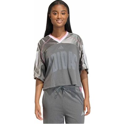 Adidas T-shirt à Manches Courtes Stadium Mesh Grey Six / Ch Solid Grey / St Tropic Bloom M Femme - Publicité Adidas T-shirt à Manches Courtes Stadium Mesh Grey Six / Ch Solid Grey / St Tropic Bloom M Femme - Publicité