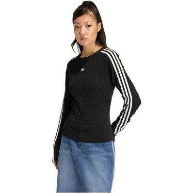 Adidas Originals Sweat-shirt Slim Solid Spike Knit Black M Femme - Publicité Adidas Originals Sweat-shirt Slim Solid Spike Knit Black M Femme - Publicité