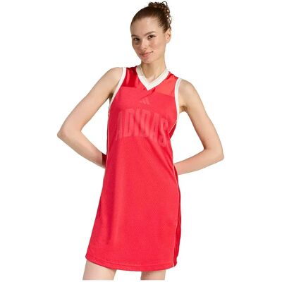 Adidas Robe Courte Sans Manches Stadium Mesh Pure Ruby / Crystal Linen / Off White S Femme - Publicité Adidas Robe Courte Sans Manches Stadium Mesh Pure Ruby / Crystal Linen / Off White S Femme - Publicité
