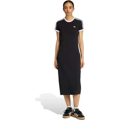 Adidas Originals Robe Longue à Manches Courtes 3 Stripes Slim Black / White XS Femme - Publicité Adidas Originals Robe Longue à Manches Courtes 3 Stripes Slim Black / White XS Femme - Publicité