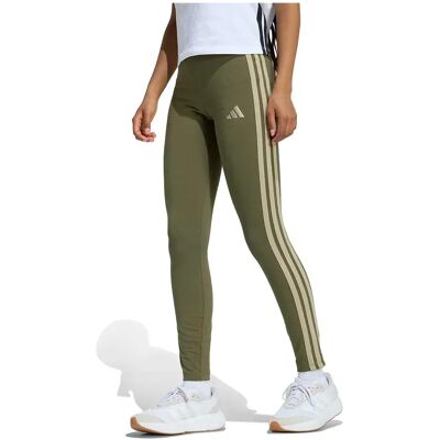 Adidas Leggings Essentials 3 Stripes Cotton Olive Strata / Wonder Cargo XS Femme - Publicité Adidas Leggings Essentials 3 Stripes Cotton Olive Strata / Wonder Cargo XS Femme - Publicité