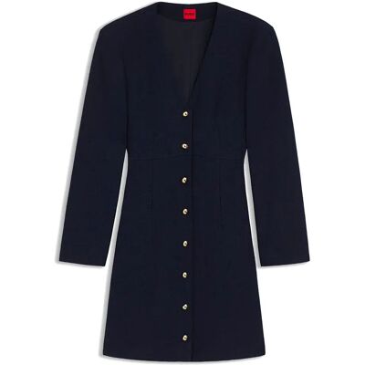 Hugo Robe à Manches Longues Kanegi 10276627 Navy 38 Femme - Publicité Hugo Robe à Manches Longues Kanegi 10276627 Navy 38 Femme - Publicité